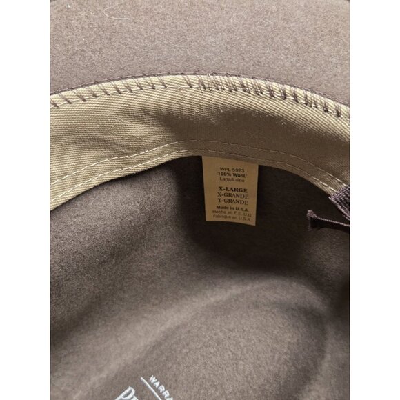 VTG Pendleton 100% Virgin Wool Fedora Hat Sz XL Brown USA AB214-70027 Structured - Picture 11 of 14